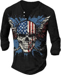 MARSVOVO Long Sleeve T Shirt Men Cross Print Cool