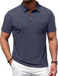 Men's Polo Shirts Short Sleeve Casual Summer Cotton Shirts for Men